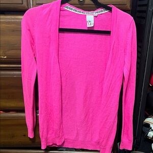 Vibrant Pink Women's Cardigan Sweater
